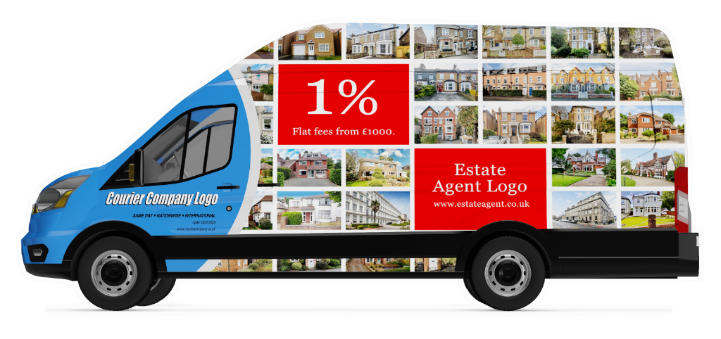 Estate Agent 1% Flat Fee big left